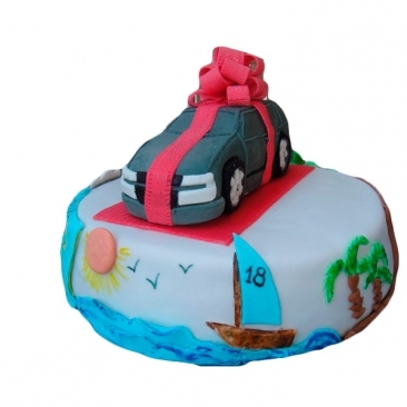 Торт ко дню рождения №9