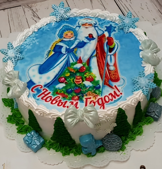 Торт к новому году №18